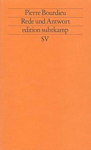 Rede und Antwort (edition suhrkamp) von Suhrkamp Verlag AG